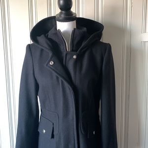 Anne Klein Wool Coat Black Size 4 - Like New!